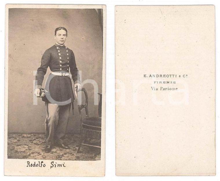 1863 FIRENZE - Accademia Militare - Rodolfo SIMI *Foto E. ANDREOTTI CDV