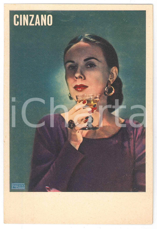 1948 ITALIA - Ditta CINZANO Bevande - Stampa pubblicitaria 12x17 cm