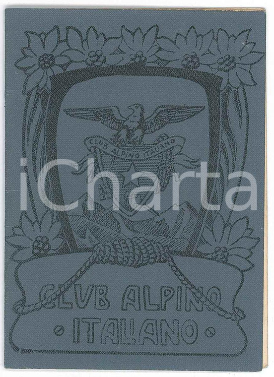 1934 CAI Club Alpino Italiano - Sezione PALERMO - GUF Tessera di riconoscimento