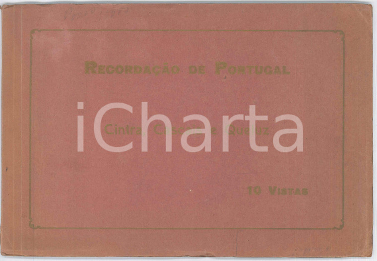 1910 ca PORTUGAL - CINTRA, CASCAIS e QUELUZ *Album ILLUSTRATO 10 tavole 27x19 cm