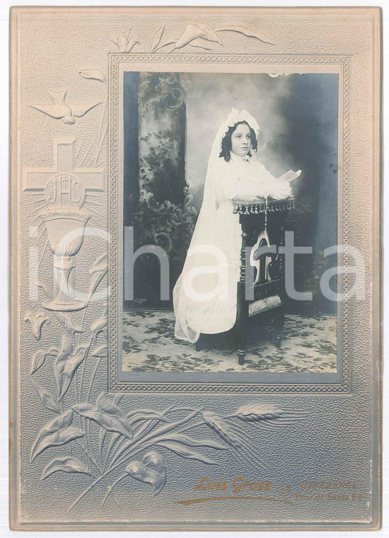 1920 ca ESPERANZA (ARGENTINA) Elvira PASSET - Prima Comunione *Foto Luis GROSS
