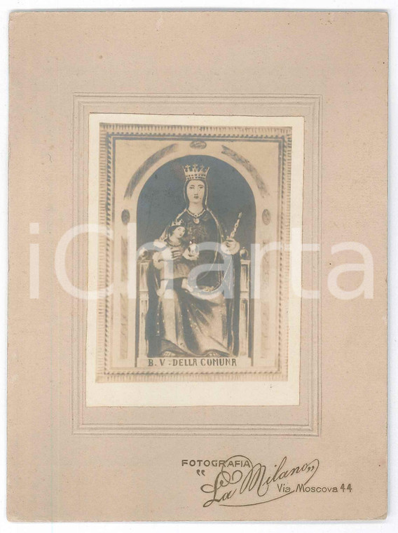 1915 ca OSTIGLIA (MN) Santuario Beata Vergine della Comuna - Foto quadro 12x16