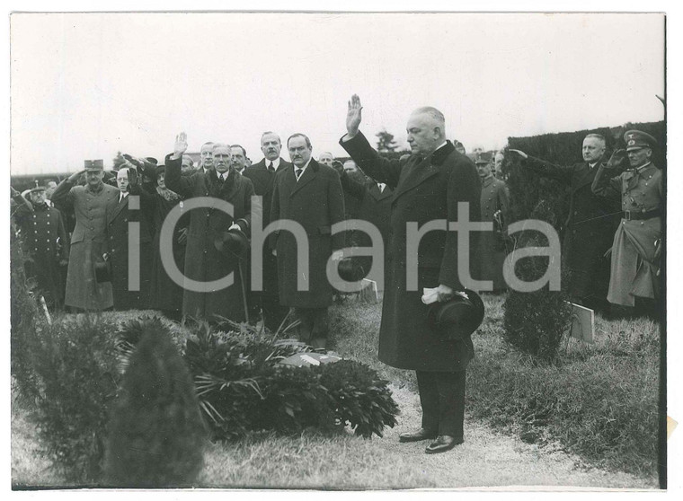1937 WIEN Zentralfriedhof - Konstantin VON NEUTRATH Franz VON PAPEN - Foto 18x13