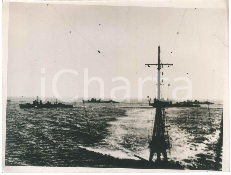 1944 WW2 ZONA DI GUERRA Incrociatori giapponesi nel Nord Pacifico - Foto 24x18