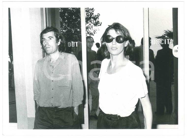 1985 ca VENEZIA Mostra del Cinema - Jacques DOILLON Jane BIRKIN Foto 24x17 cm