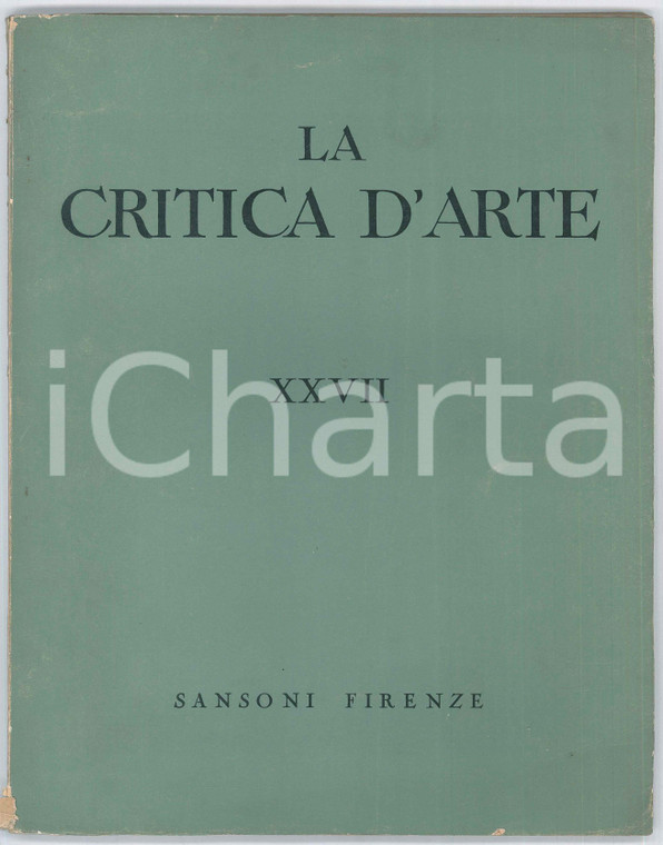 1949 LA CRITICA D'ARTE Jacopo della Quercia - Pittura lombarda del '400 *Rivista