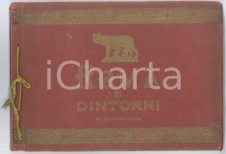 1933 ROMA e dintorni - Album ILLUSTRATO 121 tavole 30x21 cm