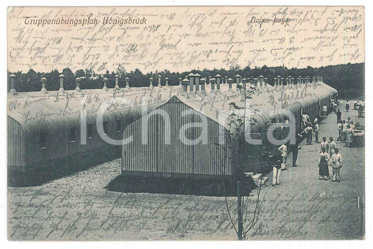 1909 KONIGSBRUCK (D) Truppenübungsplatz - ANIMATED Postcard