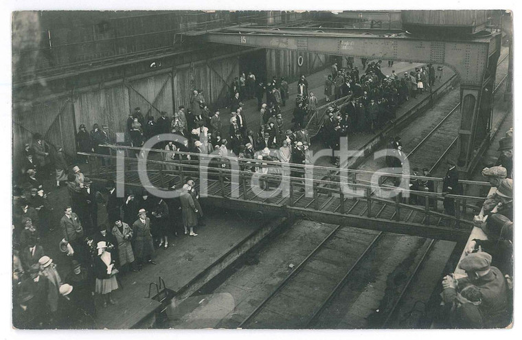 1920 ca GERMANY - NORTH SEA - Ship leaving - People on the quay *Photo 14x9 (5)