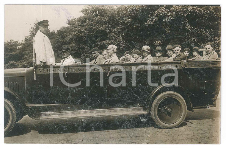 1921 WIEN - Vereinigten Wiener Auto Rundfahrten - Passengers - Photo 14x9 cm