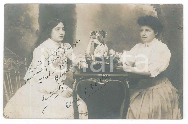 1908 ROSARIO (ARGENTINA) Elvira J. TORELLO "Mi facha bruta" *Foto 14x9 cm