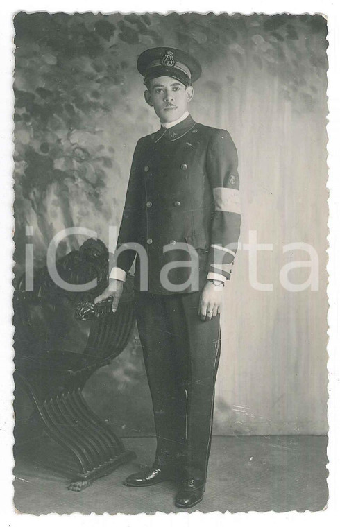 1930 ca GENOVA - Suonatore di una banda musicale *Foto CASANA 9x14 cm