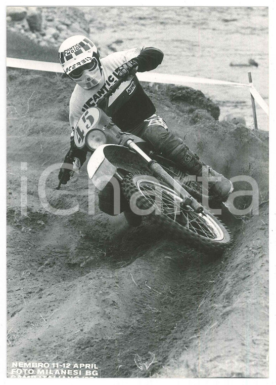 1981 NEMBRO Campionato italiano MOTOCROSS Foto 12x18 cm (3)