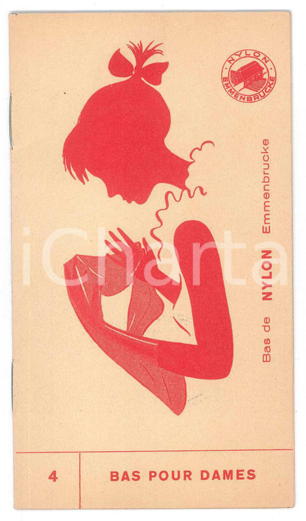 1960 ca EMMENBRUCKE (SUISSE) Nylon - Bas de dames - Brochure 10 p.