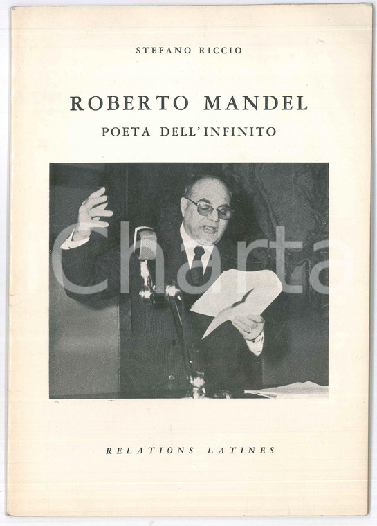 1965 Stefano RICCIO Roberto Mandel poeta dell'infinito - Pubblicazione 31 pp.