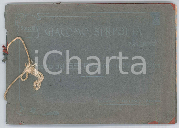1910 ca PALERMO Scultore Giacomo SERPOTTA Oratorio SS. Rosario in S. Zita *Album