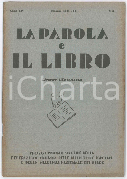 1931 MILANO - LA PAROLA E IL LIBRO - V Festa del Libro - Scrittori Transilvania