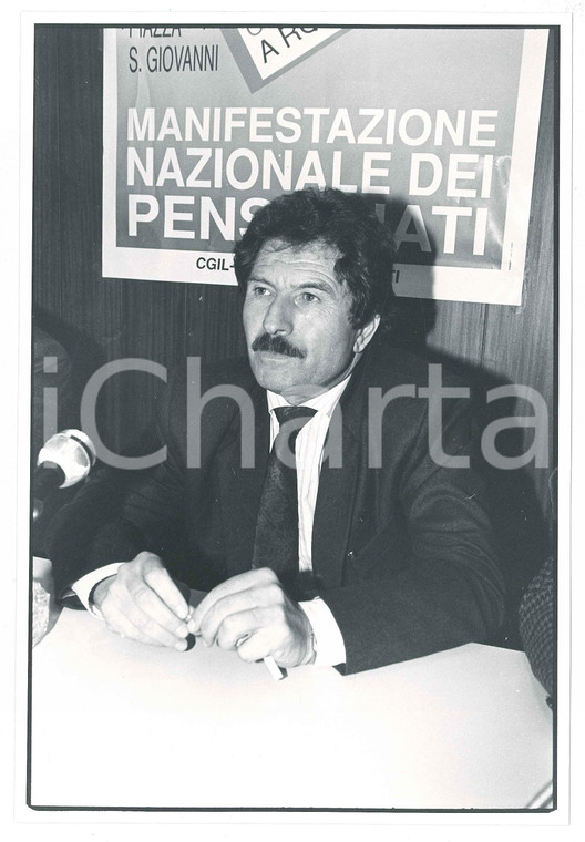 1990 ITALIA SINDACATI Silvano MINIATI segretario pensionati UIL (2) Foto