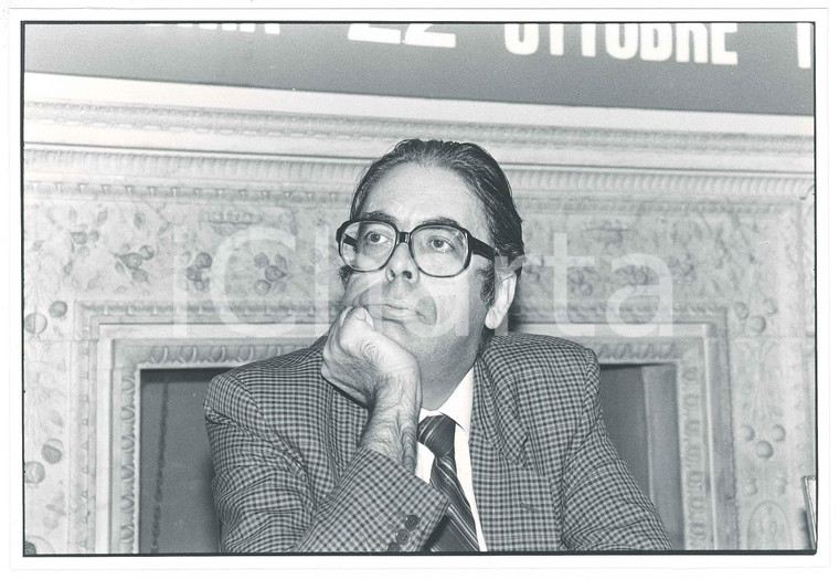 1990 ITALIA SINDACATI Sergio TRASATTI - Conferenza stampa - Ritratto (1) Foto