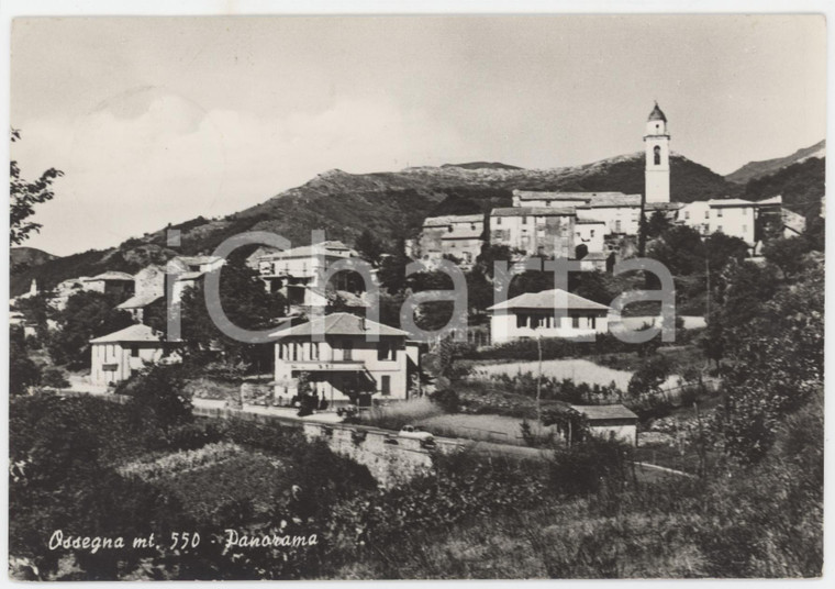 1958 OSSEGNA (SP) Panorama del borgo - Cartolina FG VG