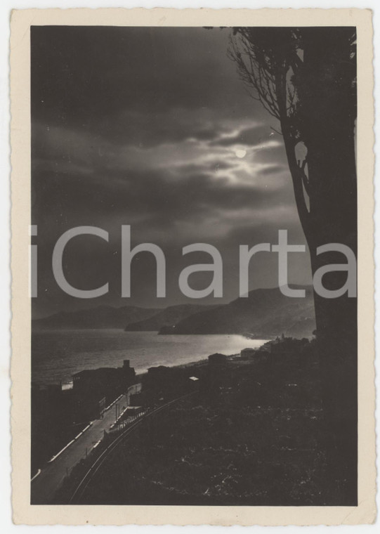 1950 ca VARIGOTTI Panorama al tramonto - Cartolina FG VG