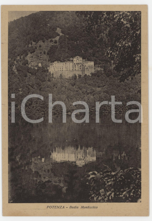 1950 ca MONTICCHIO Abbazia di San Michele Arcangelo - Cartolina FG NV