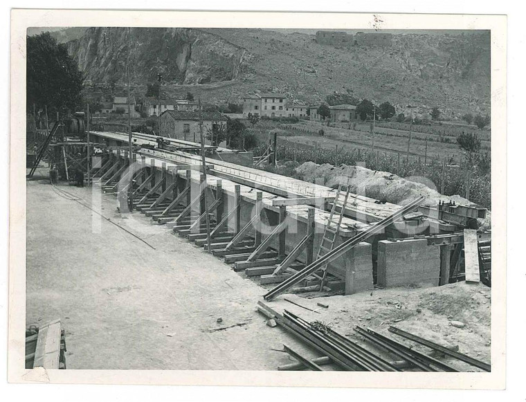 1950 ca Ponte di CAPRONA (PI) Cantiere - Fotografia 12x9 cm (2)