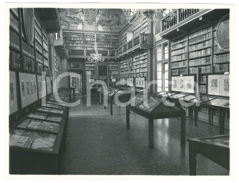 1970 ca BRESCIA Biblioteca Queriniana - Sala - Veduta (3) Foto 24x18 cm