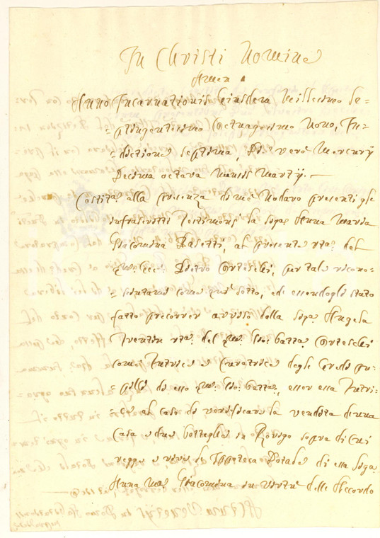 1789 ROVIGO Vendita beni Angela TRENTIN e conto dotale *Manoscritto