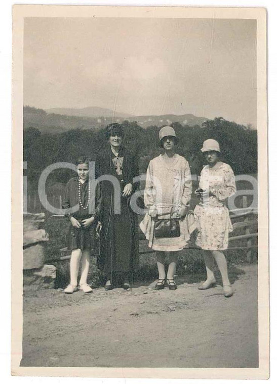 Agosto 1928 GIGNESE (VB) PARUSCIOLA - Gruppo di donne *Foto 6x8 cm