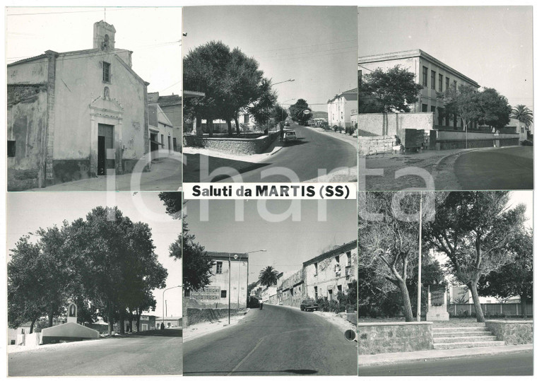 1965 ca SARDEGNA MARTIS (SS) Vedutine - Bozzetto cartolina *Circo TOGNI