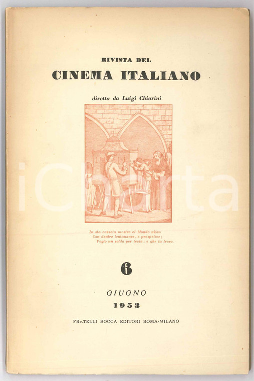 1953 RIVISTA DEL CINEMA ITALIANO Il film e i marxisti - Crisi del neorealismo