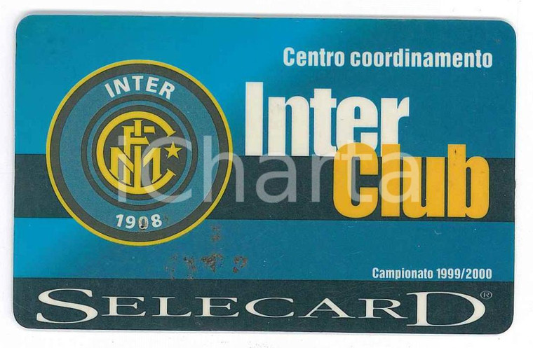 1999 F.C. INTERNAZIONALE Centro coordinamento INTER CLUB Seniores - Tessera