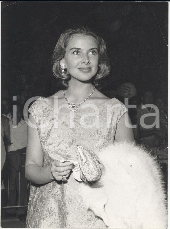 1960 ca MILANO Ritratto di Eleonora ROSSI DRAGO in abito da sera *Foto 13x18 cm