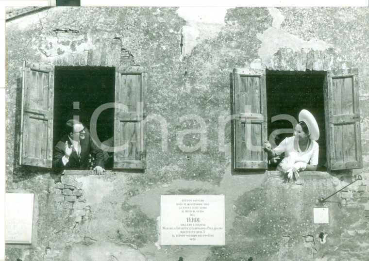 1966 BUSSETO Sposi Giuseppe ZECCHILLO e Nelia TETI nella casa di Giuseppe VERDI