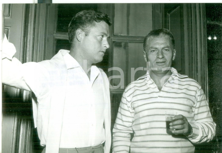 1957 TORINO CALCIO Antoine BONIFACI con l'allenatore Blagoje MARJANOVIC - Foto