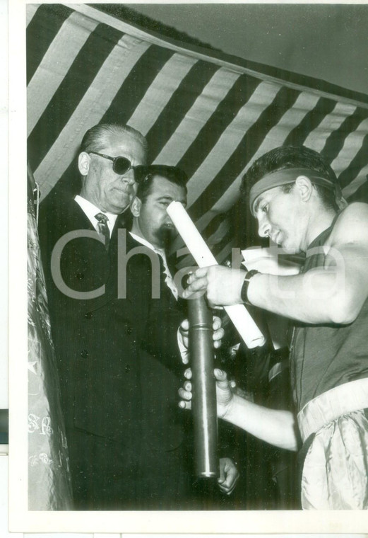 1956 PISA Regata Antiche Repubbliche Marinare - Giovanni GRONCHI premia Venezia