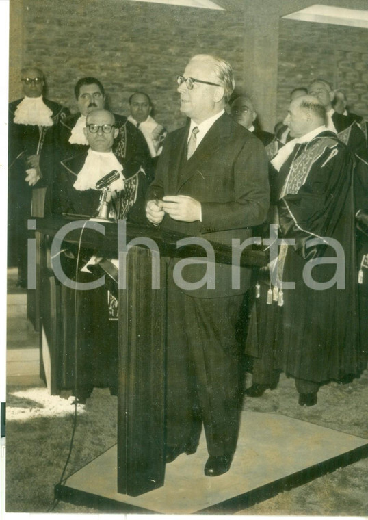 1958 Università PERUGIA Inaugurazione Aula Magna - Discorso di Giovanni GRONCHI