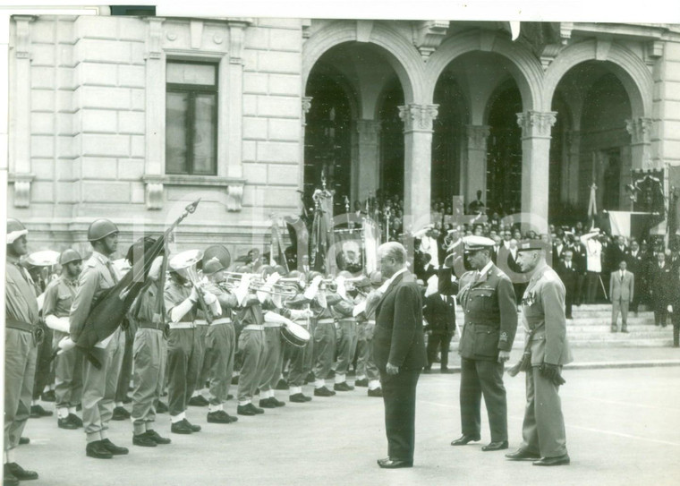 1959 TERAMO - Arrivo del presidente Giovanni GRONCHI in visita ufficiale - Foto