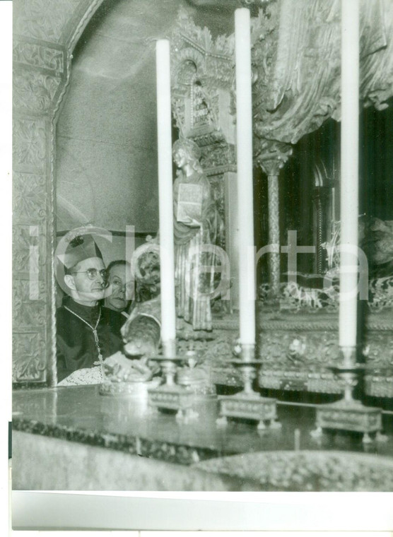 1955 MILANO Prima Messa di mons. Giovanni MONTINI nuovo arcivescovo *Foto 13x18