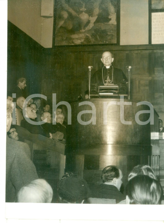 1956 MILANO Aula Magna Università Cattolica - Discorso di mons. Giovanni MONTINI