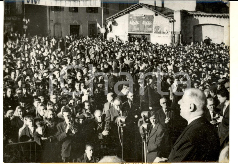 1960 CARMAUX Discorso del generale Charles DE GAULLE in visita - Foto 18x13