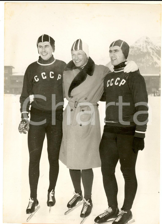 1954 DAVOS Pattinaggio - Boris SHILKOV Hjalmar ANDERSEN Oleg GONCHARENKO - Foto