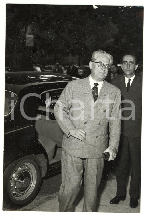 1955 LURISIA (CN) Arrivo di Giovanni GRONCHI per soggiorno termale *Foto 13x18