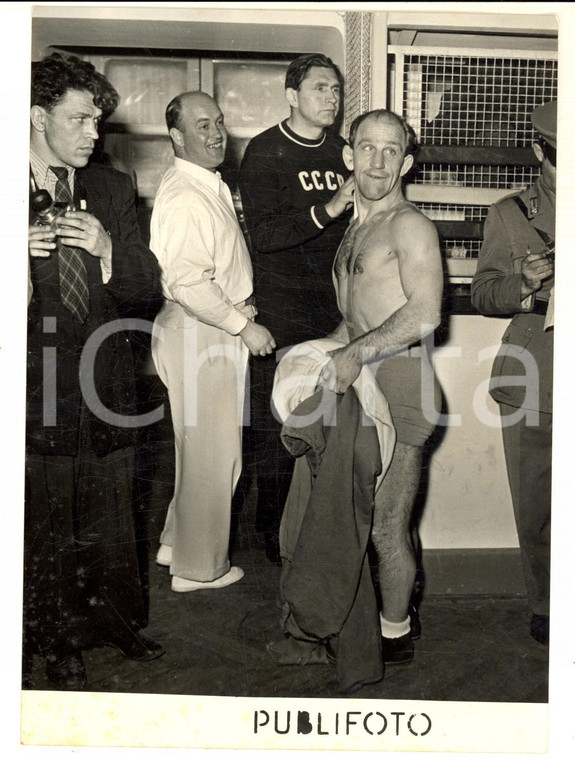 1953 NAPOLI Mondiali di lotta greco-romana - Atleta svedese ANDENBERGER - Foto