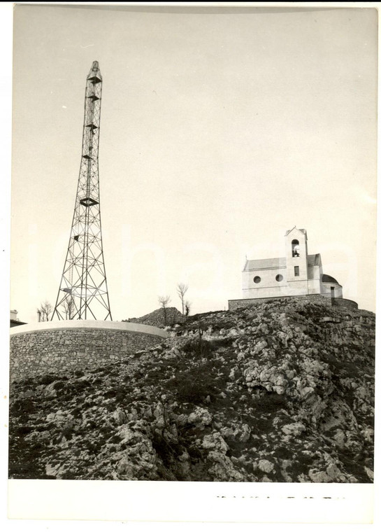 1955 MONTE FAITO La nuova antenna televisiva per la Campania *Foto 13x18 cm