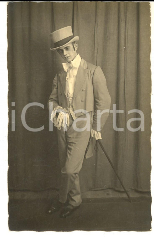 1926 TEATRO FURTH Weissengarten - Attore in tenuta da passeggio - Foto cartolina