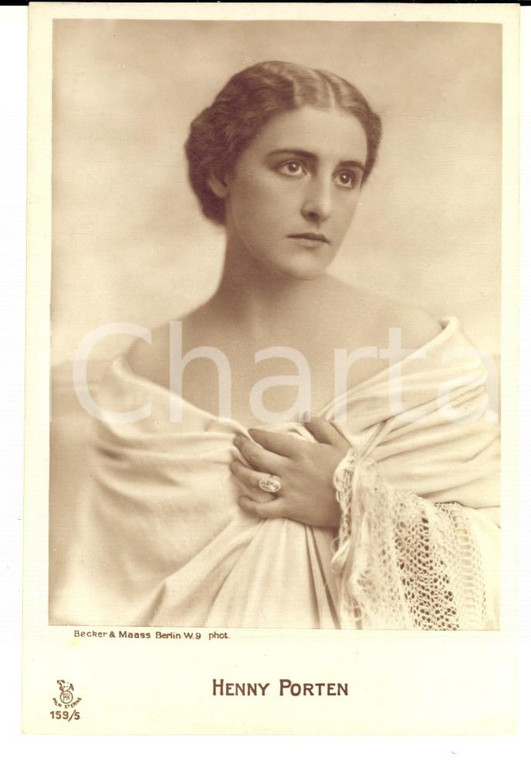 1918 CINEMA GERMANY Ritratto dell'attrice Henny PORTEN - Cartolina VINTAGE