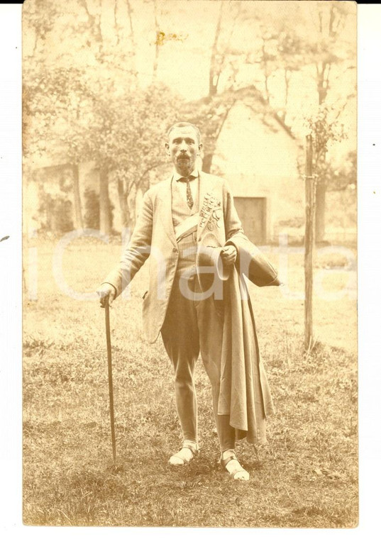 1915 ca BURGLINSTER Peter KONIG viaggiatore a piedi per il mondo - Cartolina
