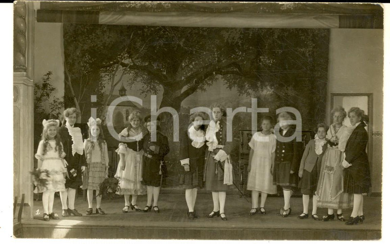 1930 ca WIESENTHEID TEATRO INFANZIA - Giovani attori in costume storico - Foto 